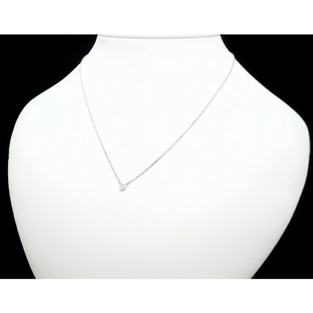 TIFFANYCo Tiffany By the Yard Necklace Silver Diamond